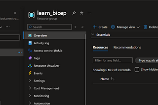 AZURE STORAGE ACOUNT CREATION WITH BICEP