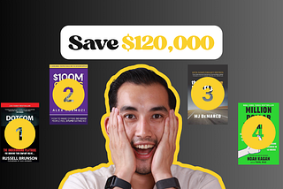 Michael Lim recommending four business books that could save solopreneurs $120,000.