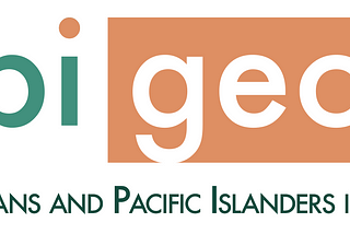 The AAPI in Geosci logo, which uses teal and brown colors.