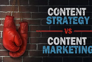 The difference between content strategy and content marketing