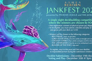 JankFest 2022 — Nominees And Decks For Ashes: Reborn’s Most Prestigious (citation needed) Evening