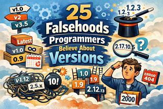 25 Falsehoods Programmers believe about Versions