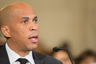 Cory Booker and Kristjen Nielsen