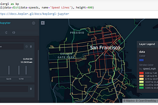 Python for GTFS: Speed by Bus Segment in a map