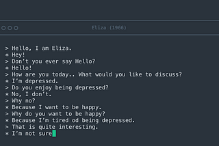 Eliza conversation
