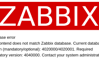 Erros na atualização de versões, ou recuperação de backup de banco de dados do Zabbix