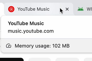 Chrome now shows each active tab’s memory usage!