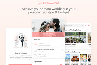 Peeking Behind the Design of DreamWed — a Wedding Planner App