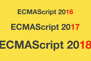 Here are examples of everything new in ECMAScript 2016, 2017, and 2018