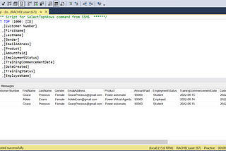 Easily Automate a Table in SSMS