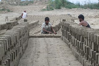 Education for Children working on Bricks Kilns