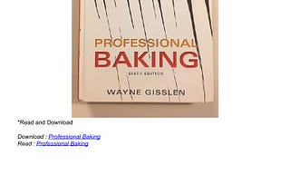 ❤download Professional Baking