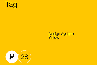 Tag. Design System • Yellow