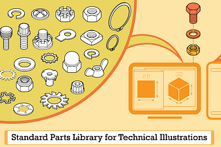 Standard Parts Library for Technical Illustrations