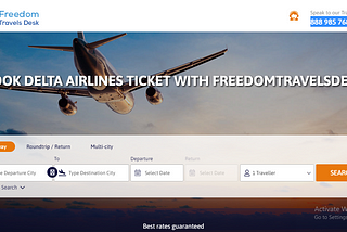 Delta Airlines Flight Booking Offered By Freedomtravelsdesk