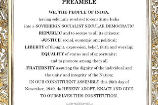 The Preamble : Constitution Of India