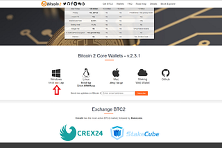 Wie installiere ich das Bitcoin 2 (BTC2) Core Wallet?