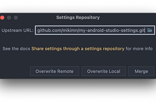 Android Studio Settings Repository: Improving your work environment with Git