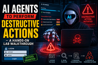 🤖 Exploiting AI Agents to Perform Destructive Actions — A Hands-On Lab Walkthrough