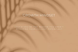 The Importance of Growth Mindset