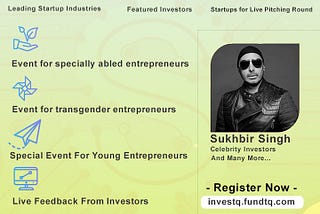 Register for InvesTQ, India’s Biggest Virtual event for Startups fundraising