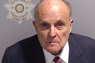 Merry Rudy Giuliani Mugshot to all