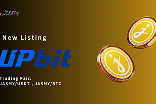 JASMY Lists on Upbit, a Leading South Korean Cryptocurrency Exchange