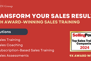 RAIN Group Named to Selling Power Magazine’s Top Sales Training Companies 2024 List