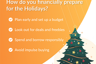 How do you financially prepare for the Holidays?