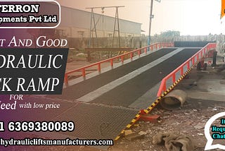 Industrial Dock Ramp| Warehouse Dock Ramp| Mobile Dock Ramp| Steel Yard Ramp| Loading Ramp Chennai