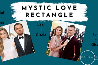 Mystic Love Rectangle — Tom Brady, Gisele Bundchen, Leonardo DiCaprio, Gigi Hadid