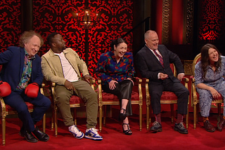 The Series 18 gang laughing