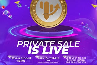 Cactus Exchange PRIVATE SALE IS LIVE