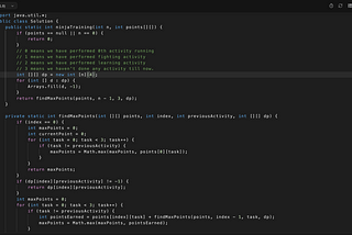Ninjas Training Coding Problem