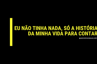 O não pertencimento e eu