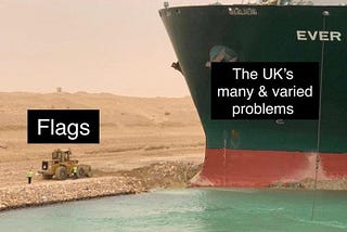 Flags just aren’t very… British