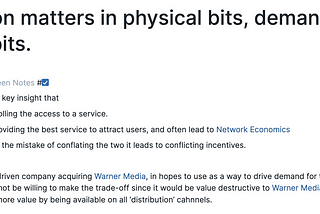 Distribution matters in physical bits, demand matters in digital bits.