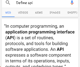 Application program interface: