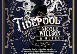 Cover of Tidepool, Nicole’s debut novel coming from Parliament House Press in 2021. Cover design by Shayne Leighton.