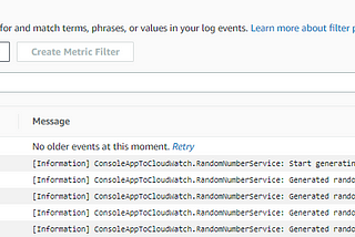 Alarm system from application logs by CloudWatch Metrics [Step 2]