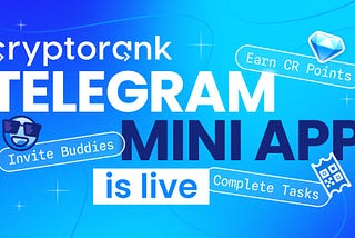 CryptoRank.io — Mini TG App Mining is Launched 🔥