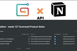 Track your Gumroad sales automatically using Notion (feat. Notion API)