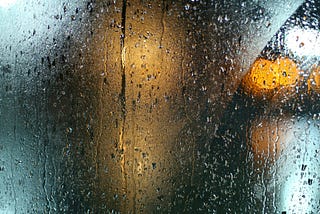 Rain on a windowpane.