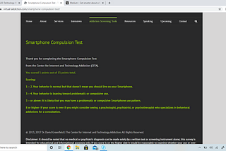 Smartphone Compulsion Test