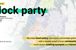 Block Party: A Platform to Explore NYC Community Board Meetings