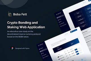 Crypto Bonding and Staking Web Application