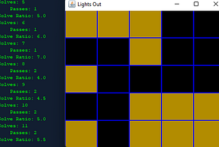 How to play Lights Out with a Neural Network in Java