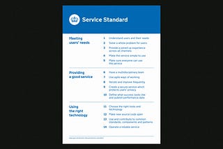 The Service Standard