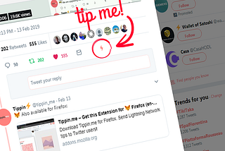 Receive tips on Twitter using Lightning Network