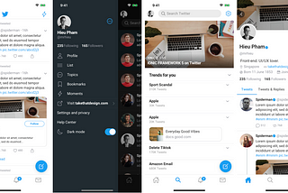 Twitter 5 template (Ionic 5)